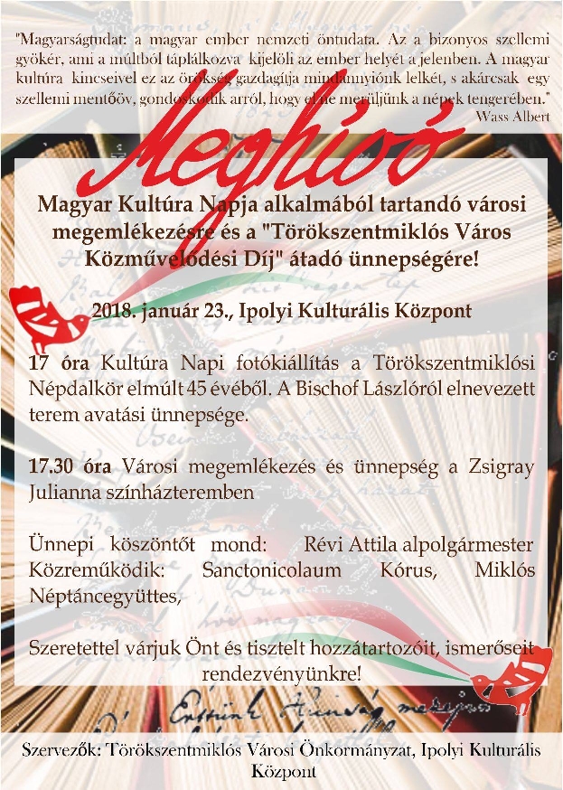 Magyar Kultúra Napja – 2018. január 23.