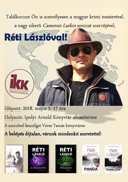 Író-olvasó találkozó Réti Lászlóval – 2018. május 3.
